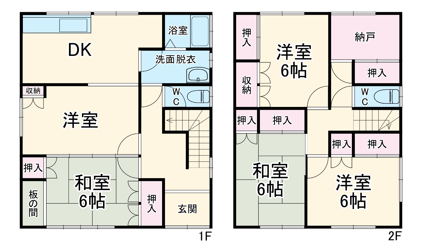 岐阜市近島4 貸家の間取り