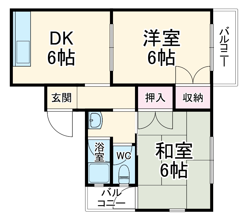 竹園コープの間取り