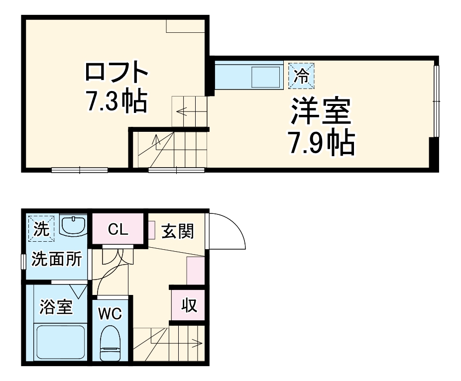 AIOI　Link・201号室の間取り