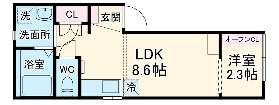 AIOI　Link・301号室の間取り