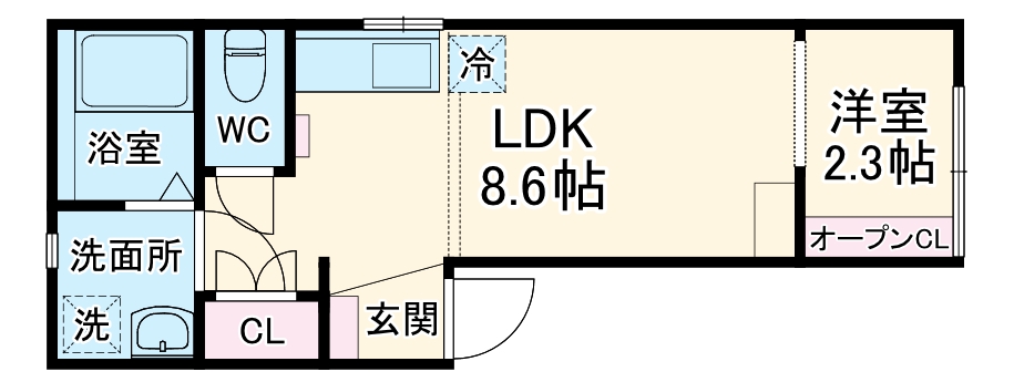 AIOI　Link・302号室の間取り