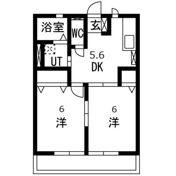 アドバンスハイムB棟の間取り