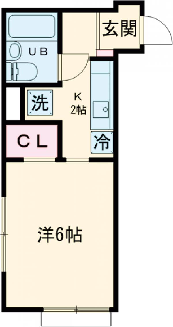 フラットK柿の木坂の間取り