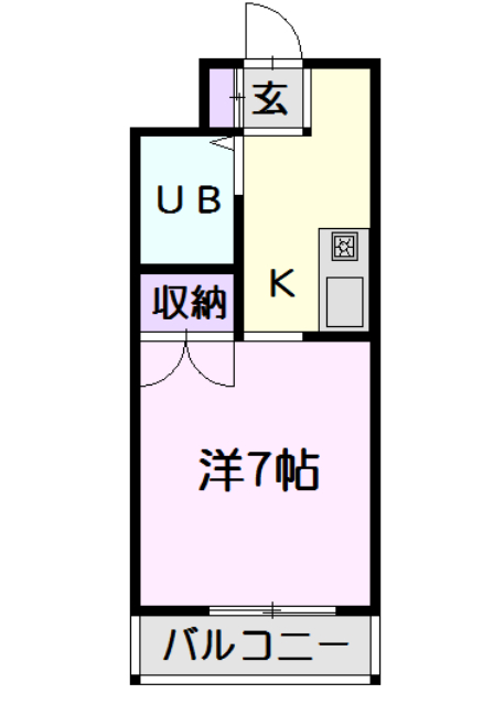第６スカイビルの間取り