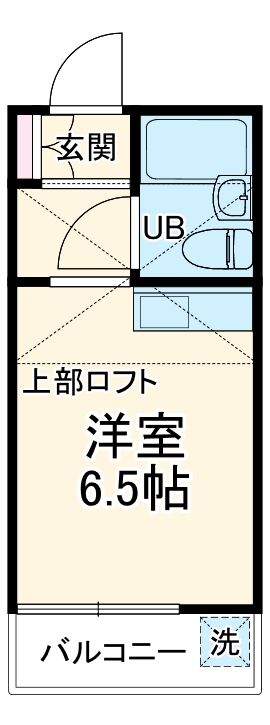 FUTAKO　TERRACE・107号室の間取り