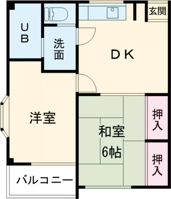 大場マンションの間取り