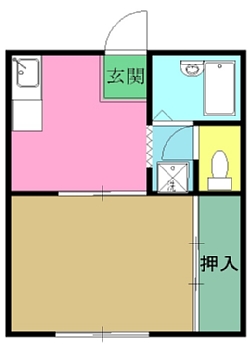 パークピュア小宮ⅡＡ・203号室の間取り