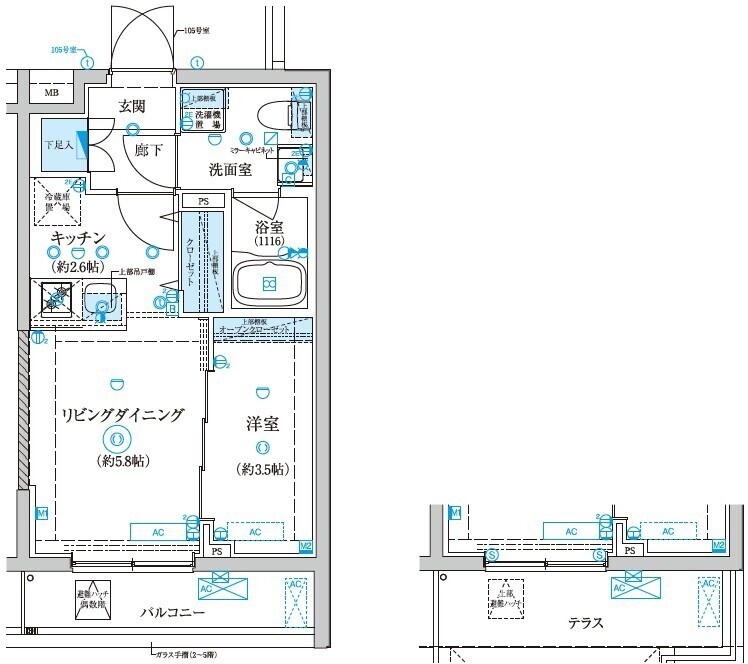 ベルシード王子神谷の間取り