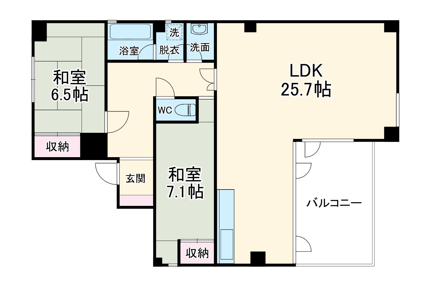 シオンズガーデン花川の間取り