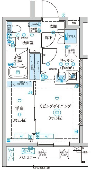 ベルシード王子神谷・501号室の間取り