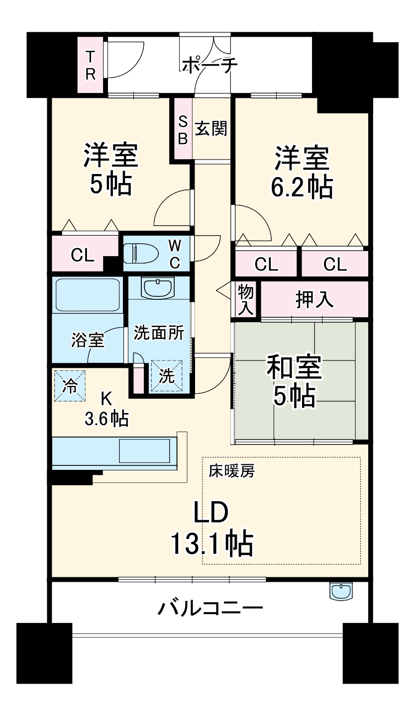 グランファースト千里桃山台 5号棟の間取り