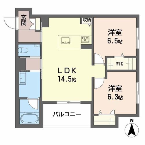 アンビエラ・305号室の間取り