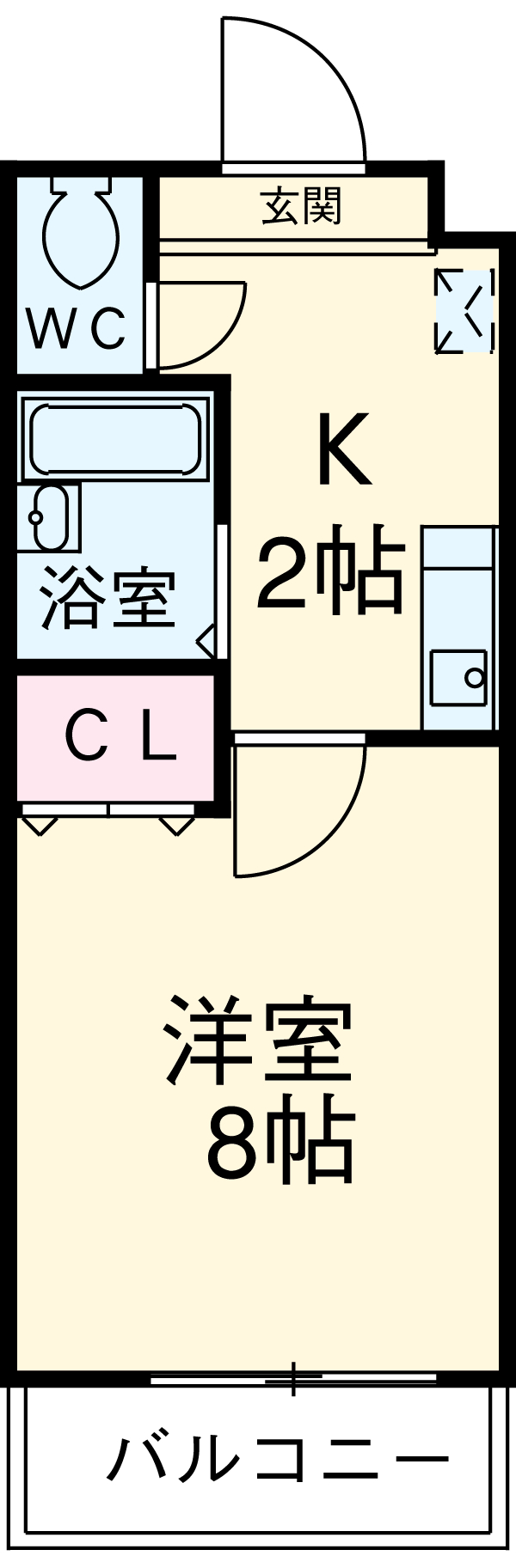 エクセル東浦・2G号室の間取り
