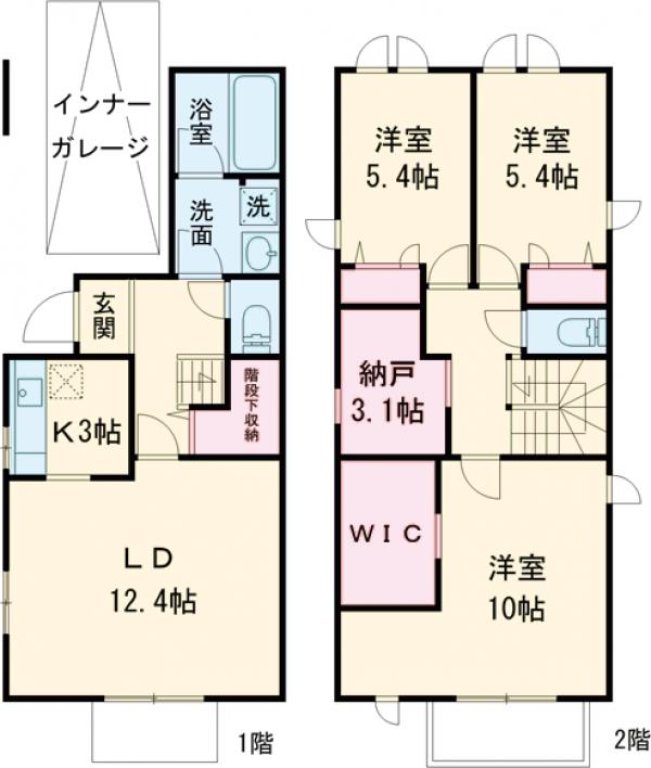 （仮称）世田谷区松原3丁目計画・F号室の間取り