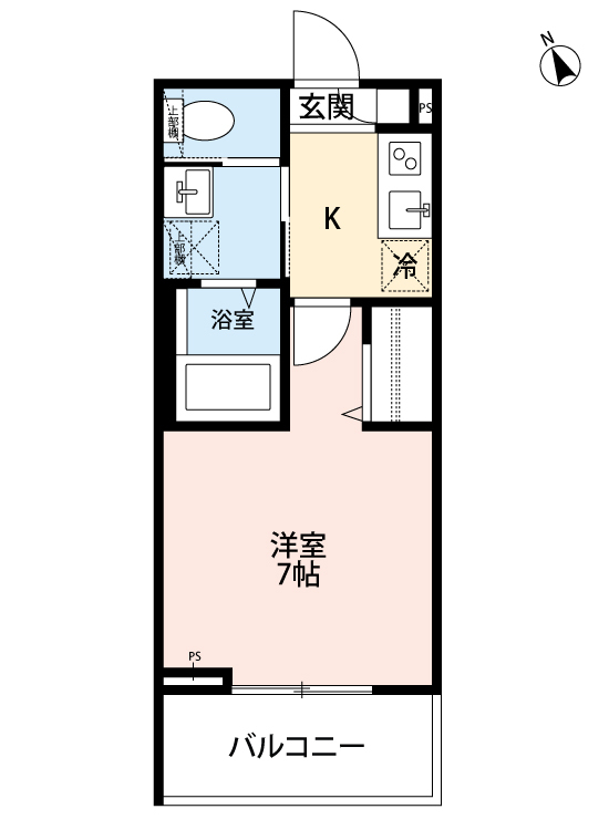 robot home 小手指Ⅱ・302号室の間取り