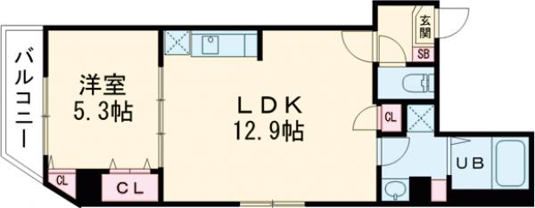 Parc奥浅草・501号室の間取り