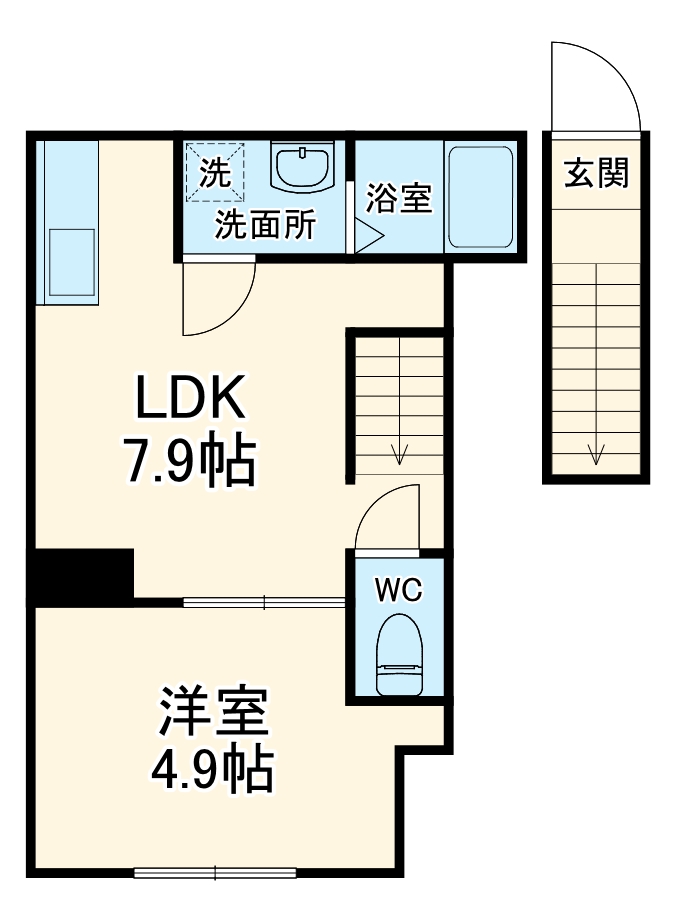 リベルテ村上の間取り