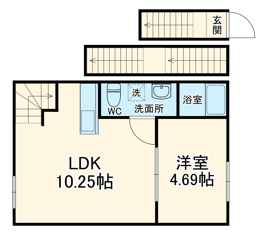 リベルテ村上の間取り