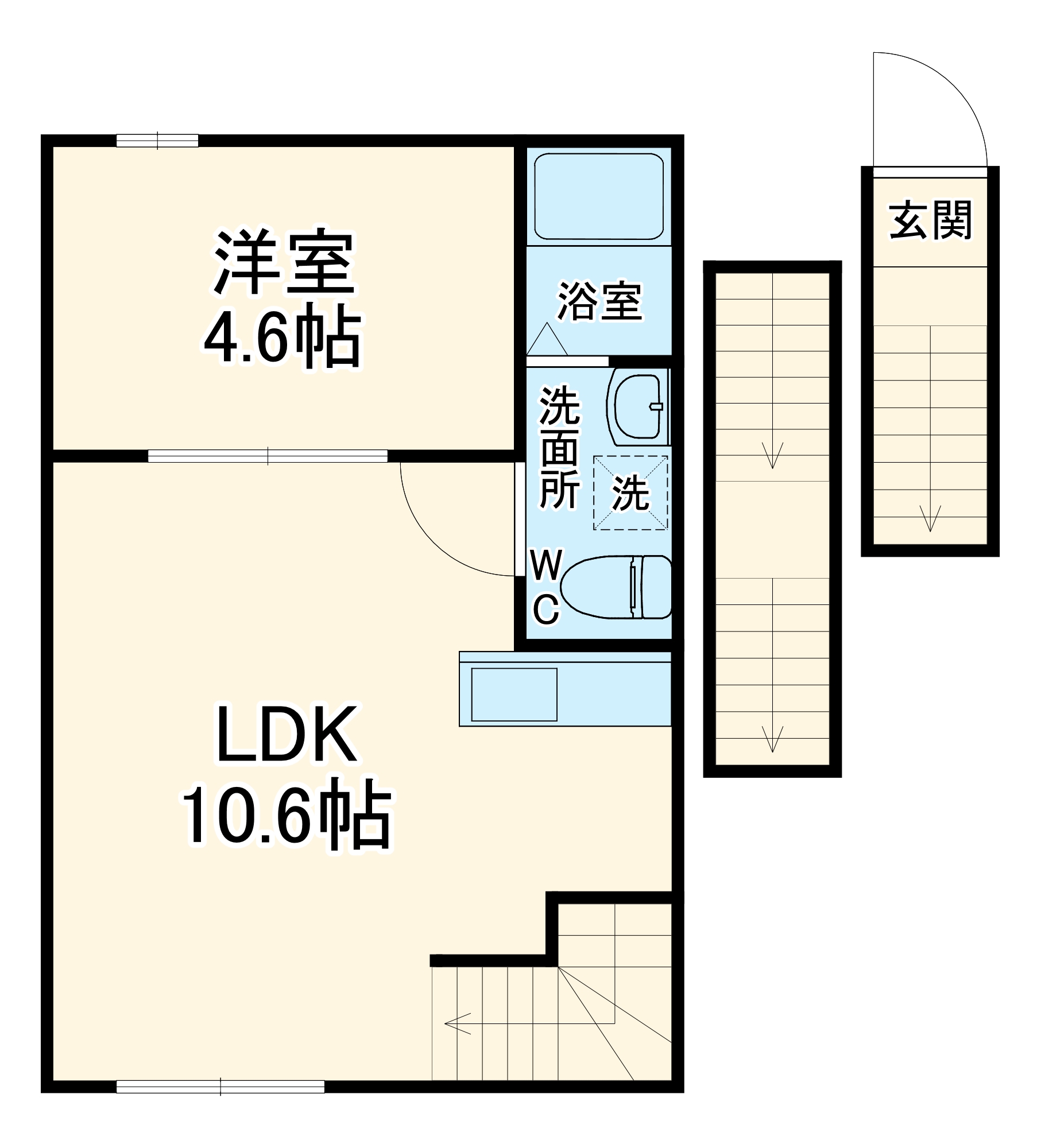 リベルテ村上の間取り