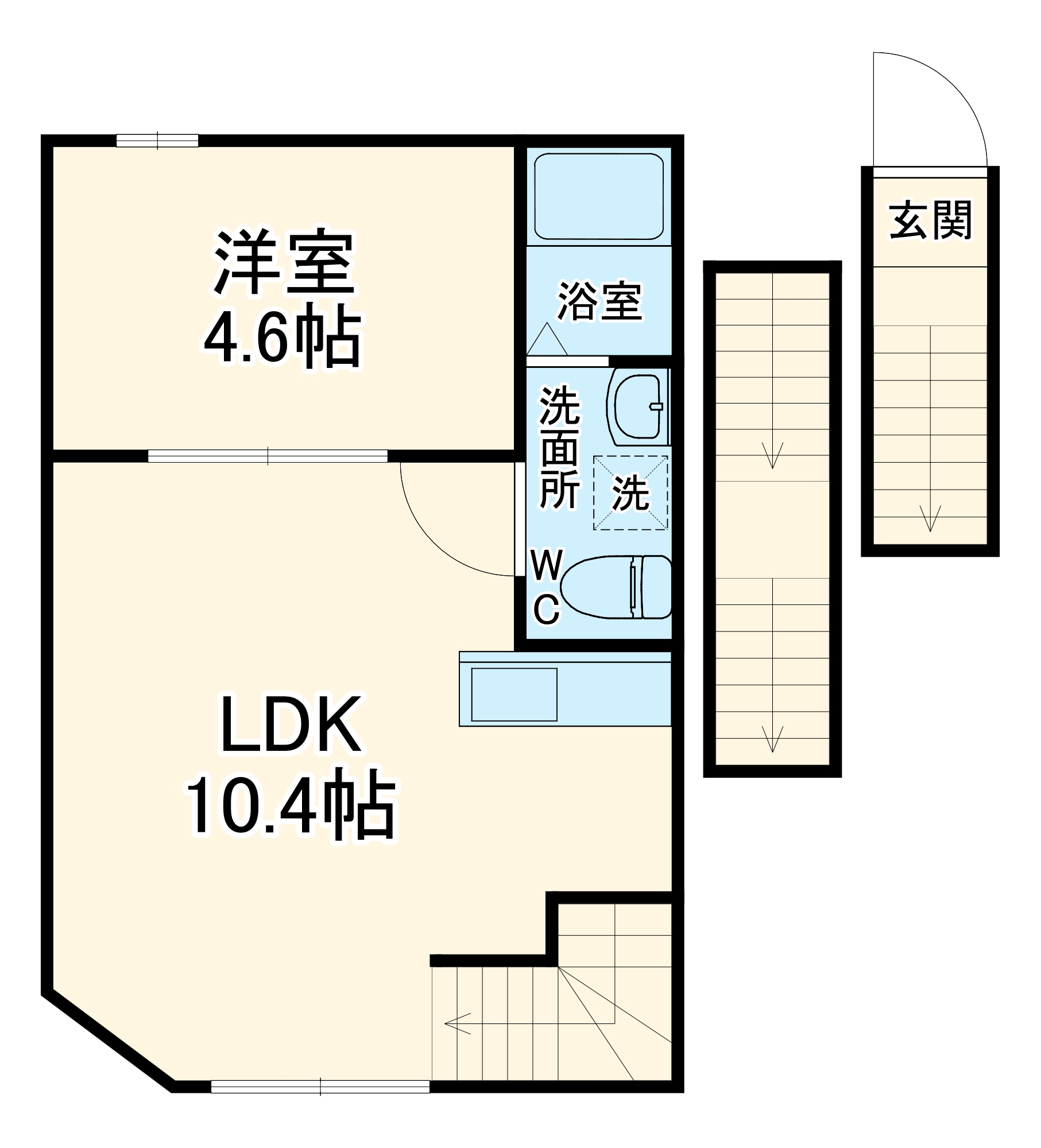 リベルテ村上の間取り