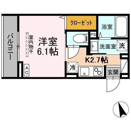 Asset-Court柴崎町・303号室の間取り