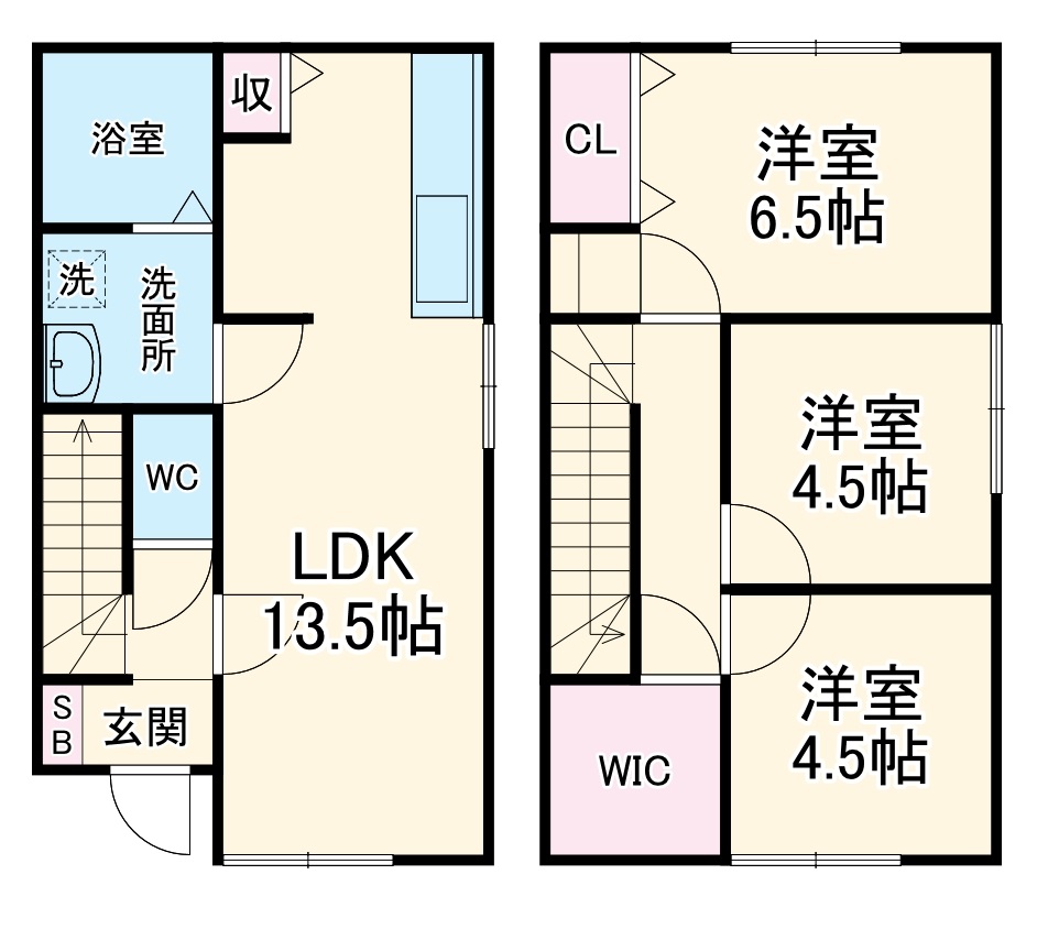 （仮）那加新田町２丁目貸家・A号室の間取り