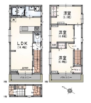 アルマコート中野・201号室の間取り
