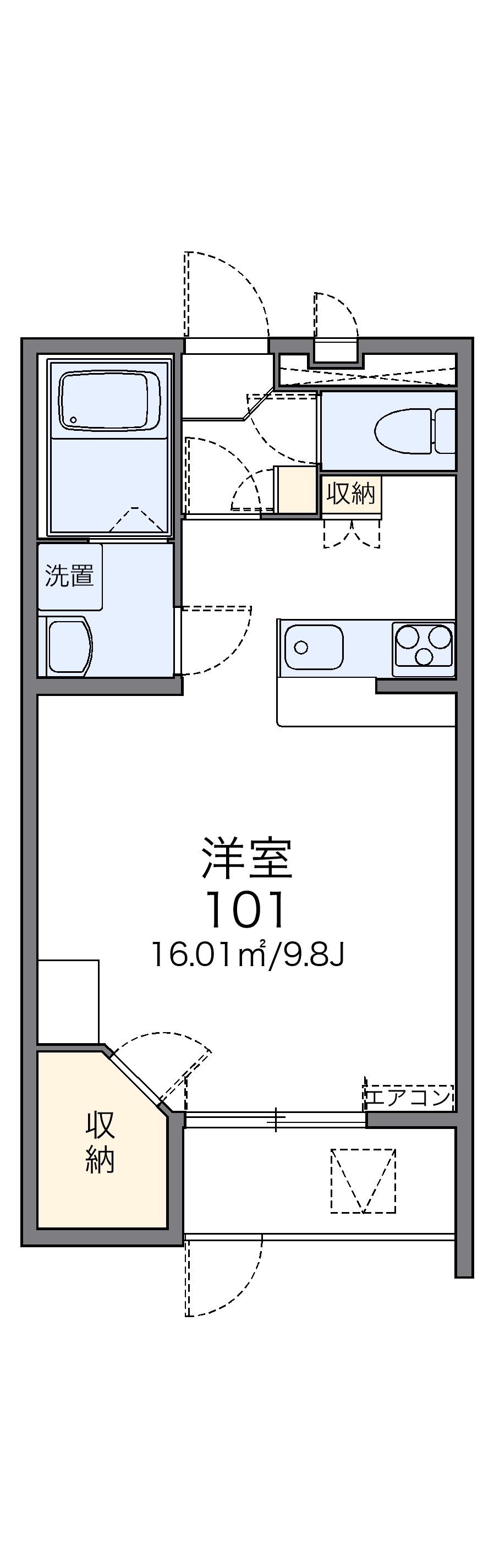 レオパレス我孫子の間取り