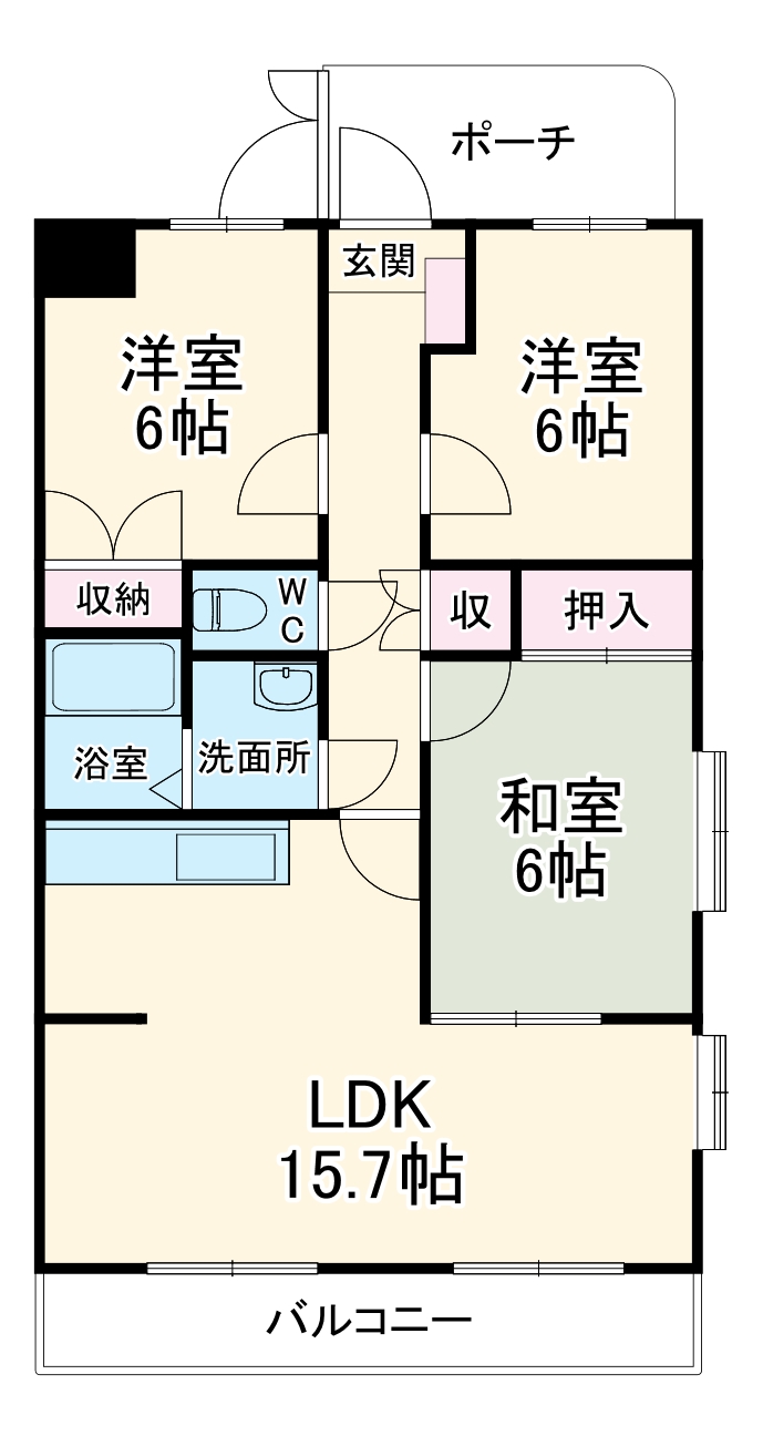 メゾン蘭の間取り