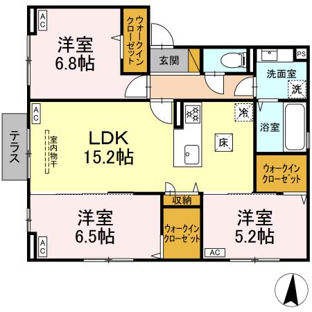 D-ROOM若草の間取り