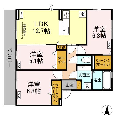 D-ROOM若草の間取り