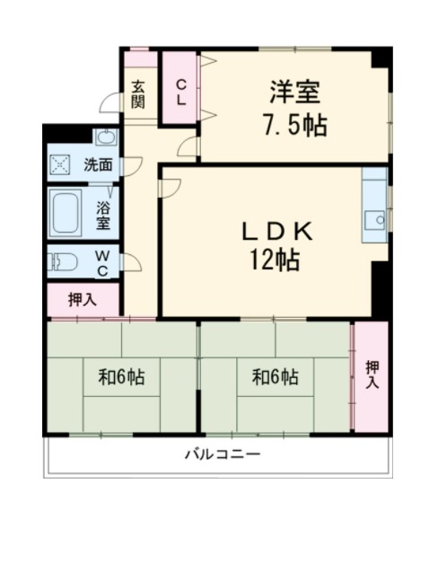角新ビル・202号室の間取り