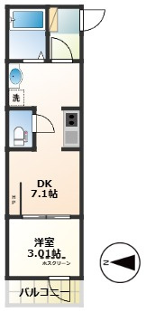Grand　Foret・304号室の間取り
