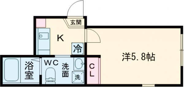 Chum Aoto・302号室の間取り