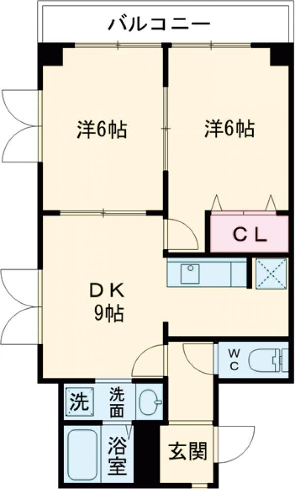 セントポーリア太秦Ⅱの間取り
