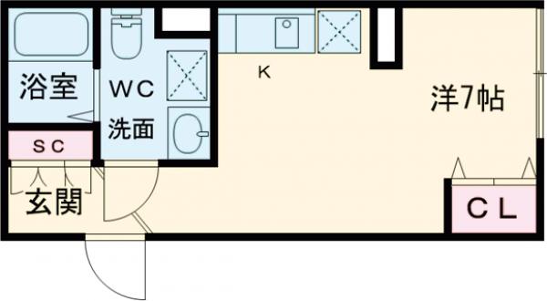 仮）宮坂町PJ・202号室の間取り