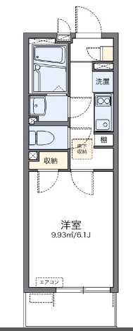 レオネクストエステート旗の台・104号室の間取り