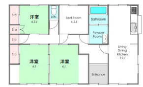 富士宮市小泉戸建ての間取り