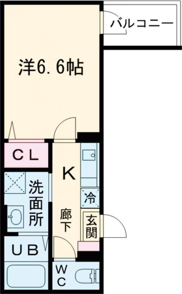 D-STYLE千住大橋・501号室の間取り