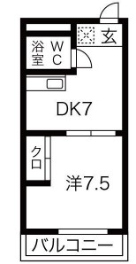 不二ガ丘ハイツの間取り