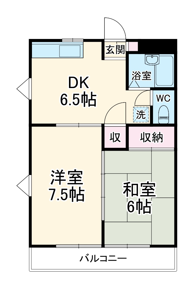 エスポワールクラタ・303号室の間取り