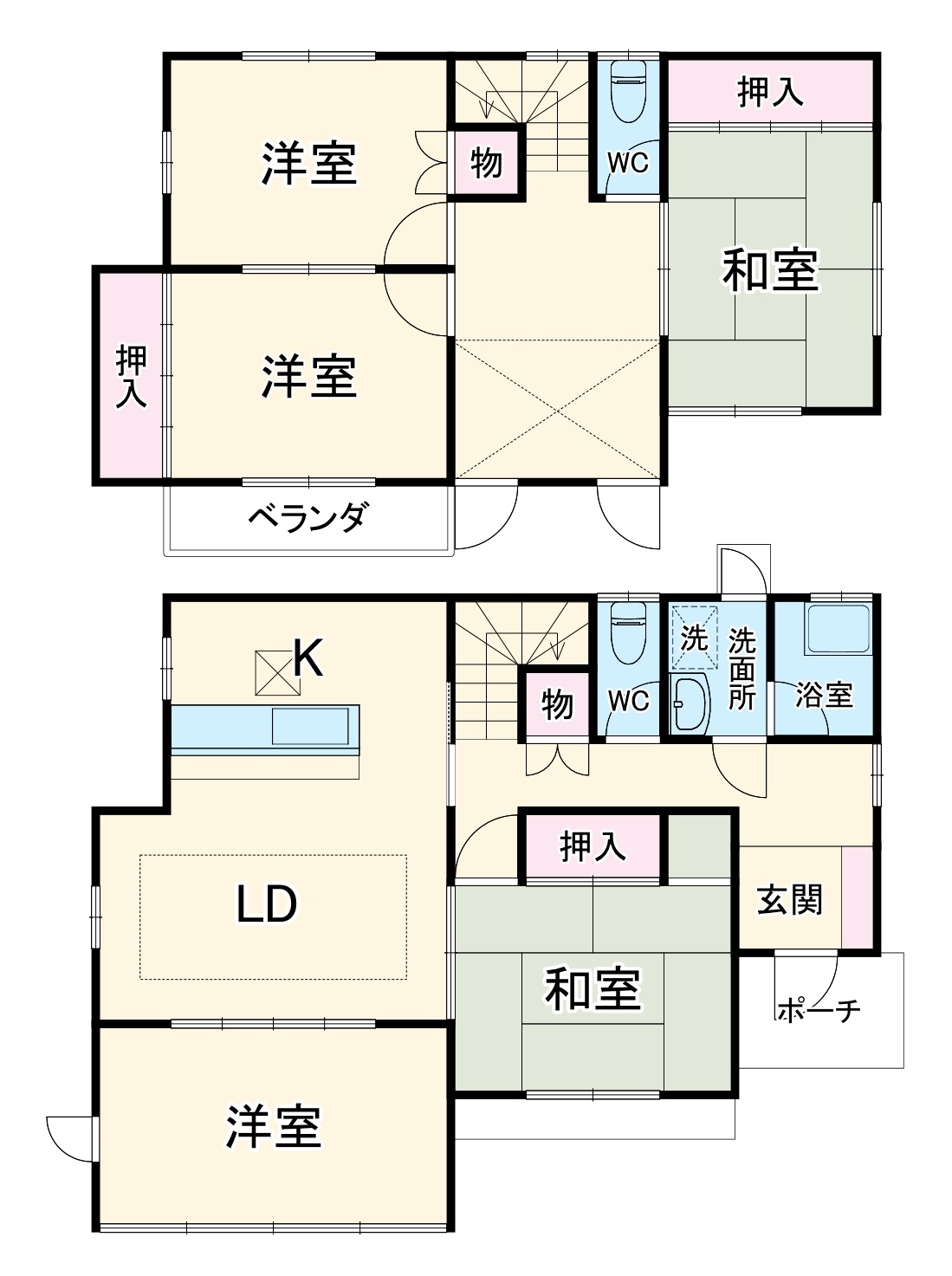 玉ノ井砂割戸建の間取り