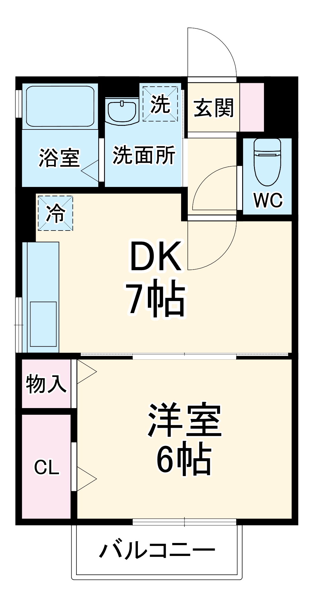 103号室の間取り