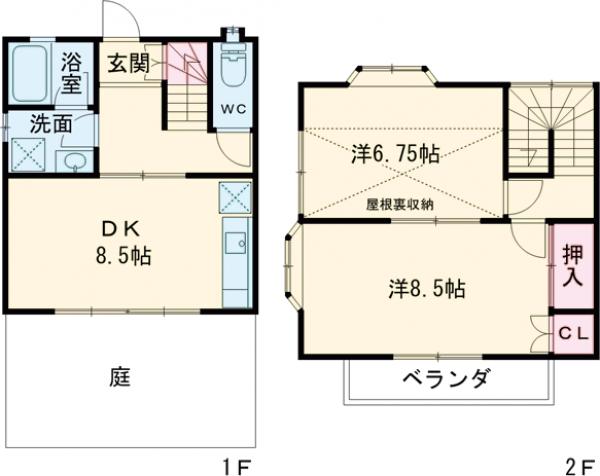 カーサ伊奈の間取り