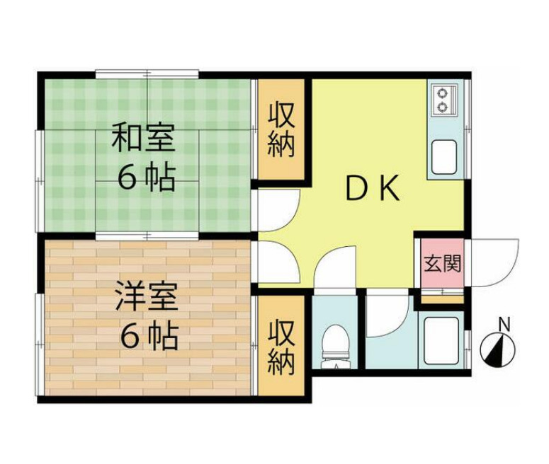ハイツ久栄の間取り
