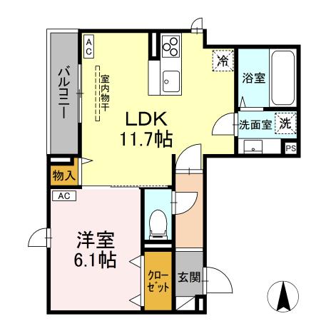 D-ROOM元横山町2丁目の間取り