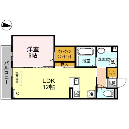 ビーグルテラス Bの間取り