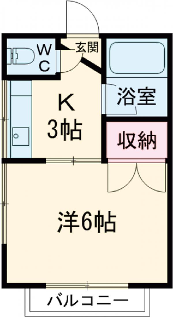 サンライズ鶴川の間取り