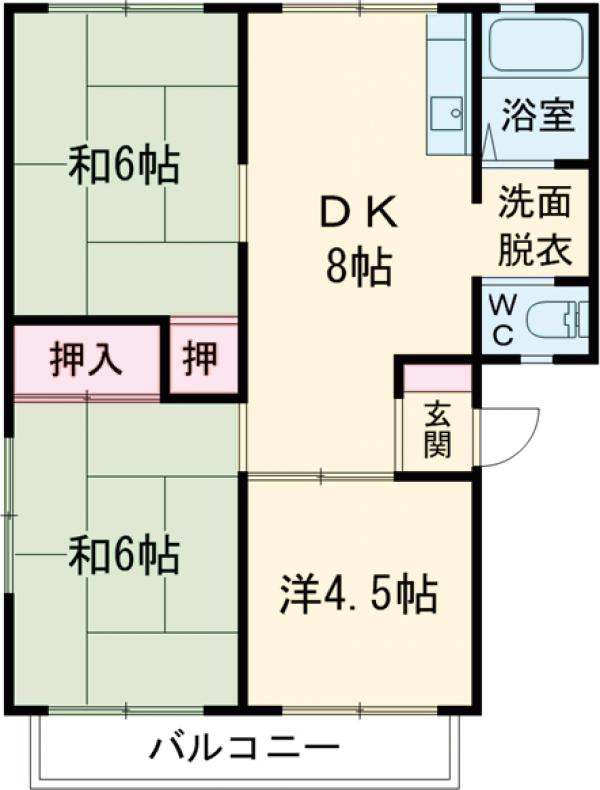サンライフ本町田の間取り