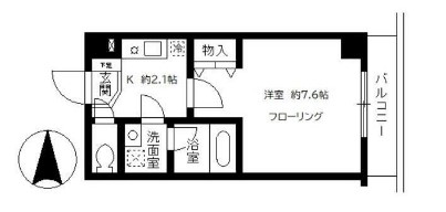 ＪＳ第２ビル・402号室の間取り